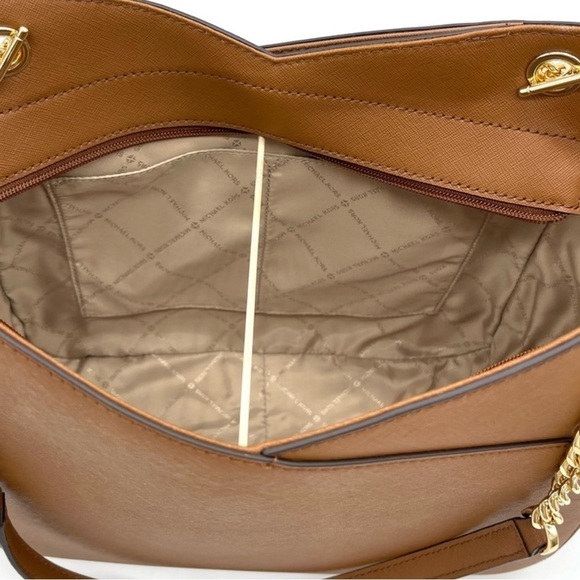 Michael Kors LG X Chain Shoulder Tote Bag & Double Zip Wallet Wristlet Luggage - Picture 6 of 10